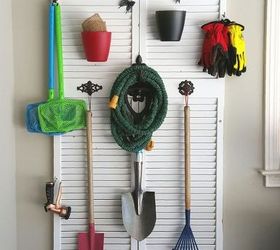 12 clever garage storage ideas from highly organized people, Organize everything on an old door