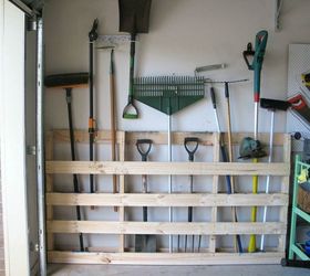 12 clever garage storage ideas from highly organized people, Make a tool holder from pallets