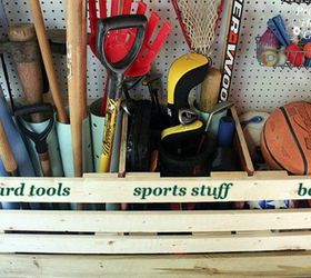 12 clever garage storage ideas from highly organized people, Use PVC to store standing tools supplies