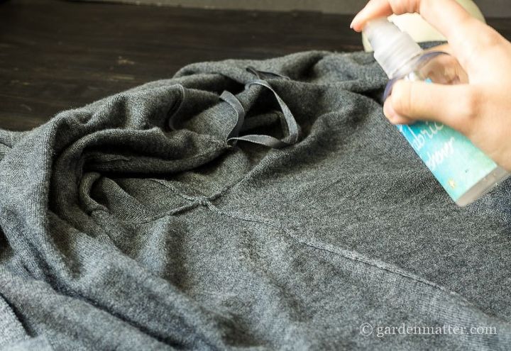 spray refrescante de tecido caseiro