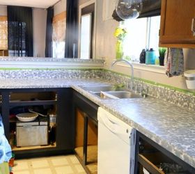 diy faux granit countertops, countertops, diy, kitchen design