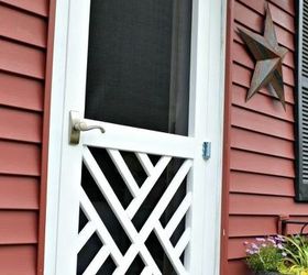 s 11 quick and easy curb appeal ideas that make a huge impact, curb appeal, Build your own pretty screen door