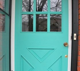 s 11 quick and easy curb appeal ideas that make a huge impact, curb appeal, Paint your door a bright bold turquoise