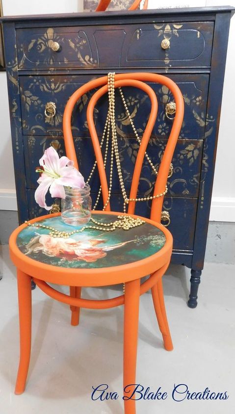 antique chair save of the day, decoupage, painted furniture