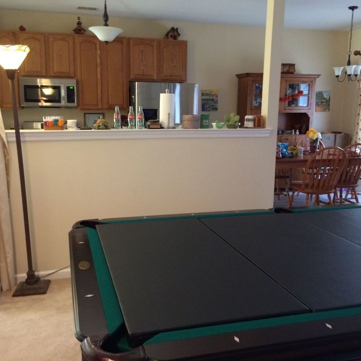 What To Do With Half Wall Between Kitchen And Family Room Hometalk