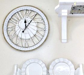 farmhouse clock, crafts, how to, repurposing upcycling, wall decor
