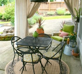 11 tips tricks for making your diy deck look amazing, Hang drapes to make it more secluded