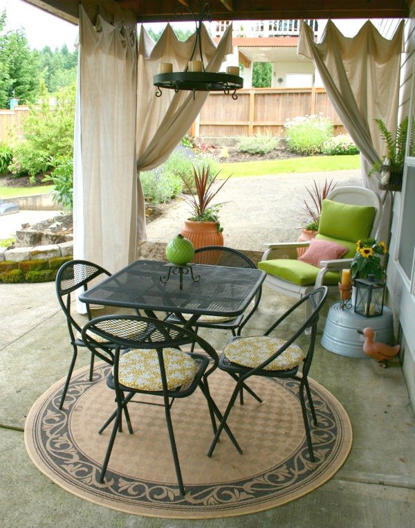 11 tips tricks for making your diy deck look amazing, Hang drapes to make it more secluded