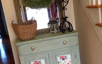 Painted Decoupaged Cabinet With CeCeCaldwell Paints