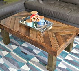 15 pallet coffee tables that look way too good to be diy, Use planks to create a pretty detailed top