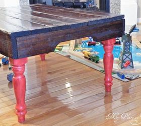 15 pallet coffee tables that look way too good to be diy, Add shapely legs to mix your favorite styles
