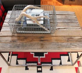 15 pallet coffee tables that look way too good to be diy, Cover a trashed scratched coffee table top