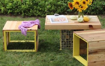 s 15 pallet coffee tables that look way too good to be diy, painted furniture, pallet