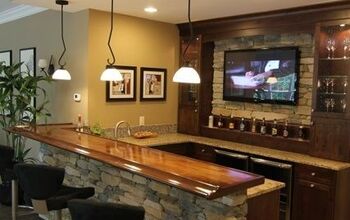 What to do with half wall between kitchen and family room ...