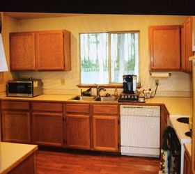 a little kitchen remodel, I got too excited to take before pics but this was the pic provided by the real estate agent who listed this house