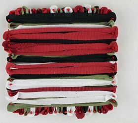 make potholder loops from old t shirts, crafts, how to, kitchen design, repurposing upcycling, Put two layers of loops on your loom