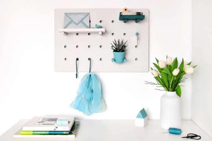 multitasking diy one peg board thousands of possibilities, craft rooms, crafts, diy, home office, organizing