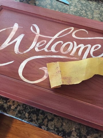 cabinet doors from salvage to old signs, crafts, kitchen cabinets, repurposing upcycling