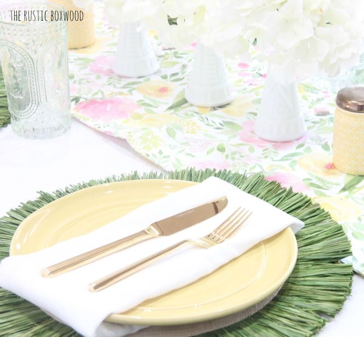 our colorful and thrifty spring tablescape 3 different ways, home decor, seasonal holiday decor
