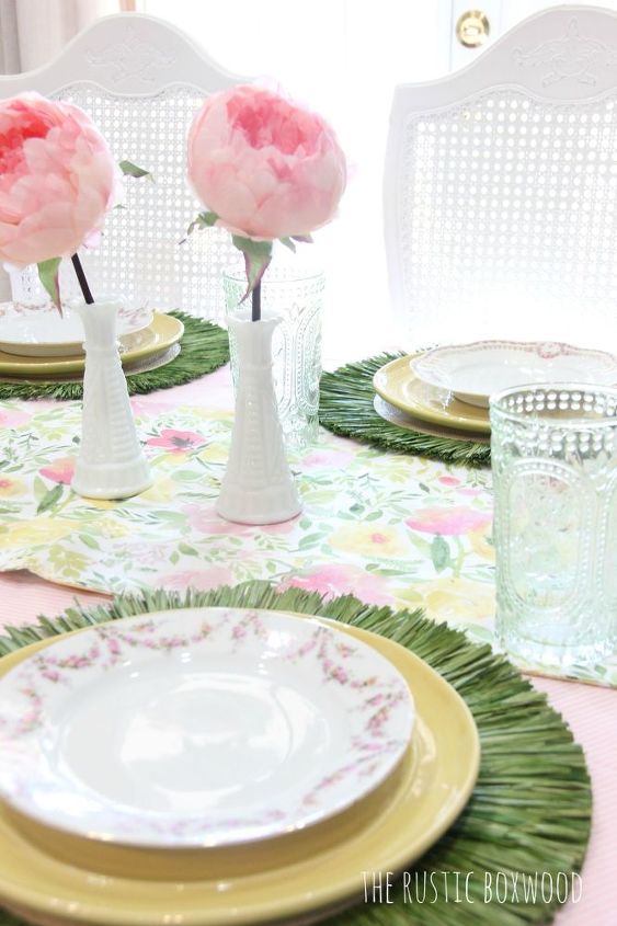 nuestra colorida y ahorrativa mesa de primavera de 3 maneras diferentes