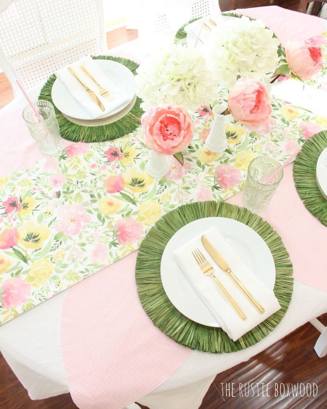 nuestra colorida y ahorrativa mesa de primavera de 3 maneras diferentes