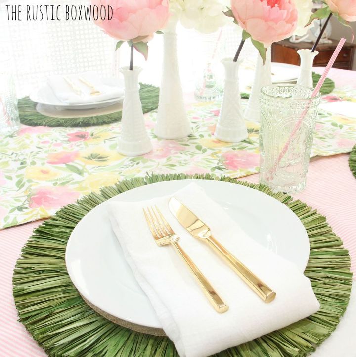 our colorful and thrifty spring tablescape 3 different ways, home decor, seasonal holiday decor