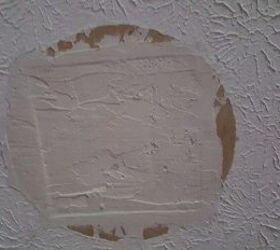 q removed wood burner now a patch on ceiling, cleaning tips, house cleaning, wall decor