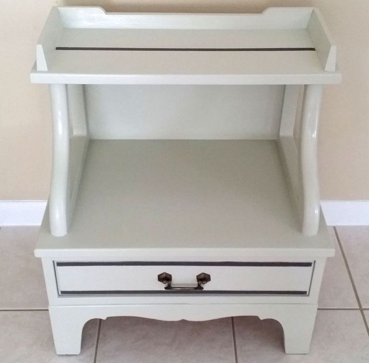 nightstand side table end table painting before after, chalk paint, painted furniture