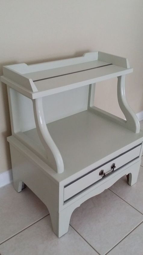 nightstand side table end table painting before after, chalk paint, painted furniture
