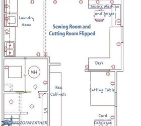 q calling all crafters help me decide the layout of my studio, architecture, craft rooms, Option 3 overview