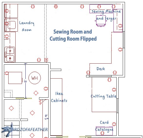 q calling all crafters help me decide the layout of my studio, architecture, craft rooms, Option 3 overview