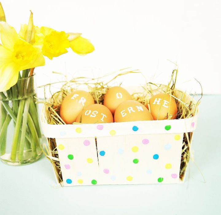 last minute easter basket, crafts, easter decorations, repurposing upcycling, seasonal holiday decor