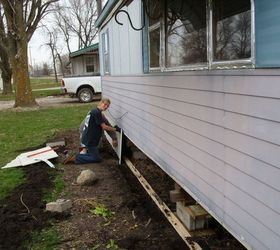 skirting a mobile home, diy, home improvement, home maintenance repairs, how to