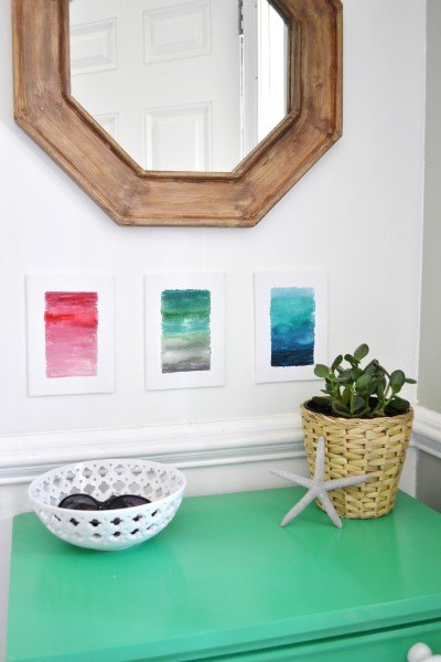 ombre watercolor canvas diy hometalk