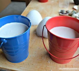 how to make beach pail bookends, crafts, how to, repurposing upcycling