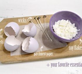 scented eggshell candles perfect for easter or spring, crafts, easter decorations, how to, seasonal holiday decor