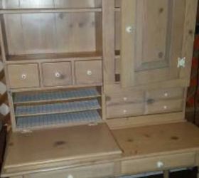 kitchen hutch make over, diy, painted furniture, woodworking projects