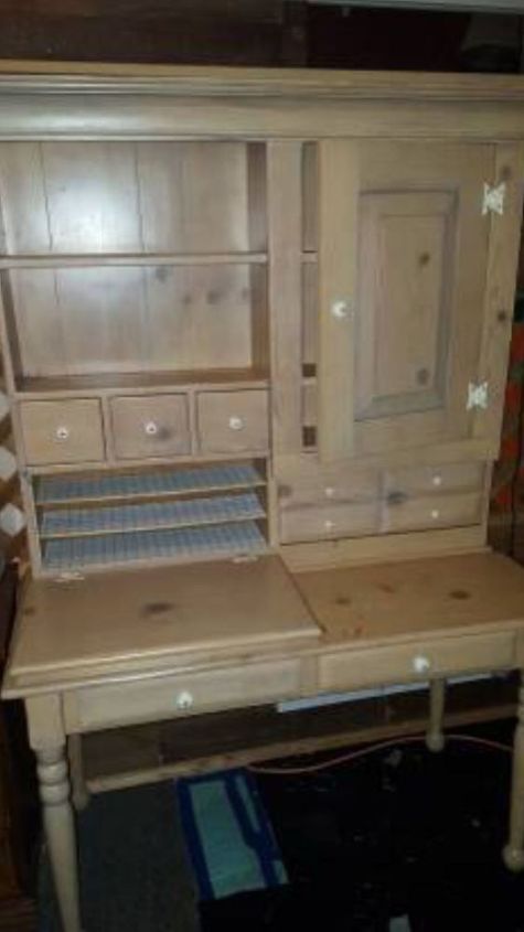 kitchen hutch make over, diy, painted furniture, woodworking projects