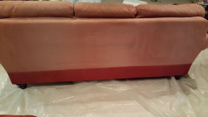 el sofa descolorido se convierte en una belleza