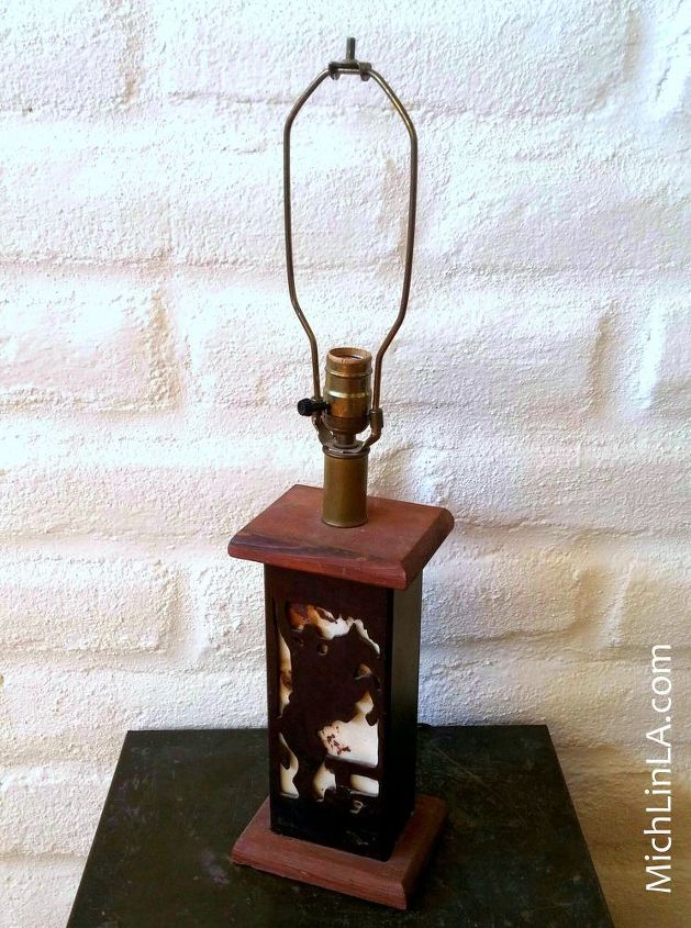 industrial lamp makeover, crafts, lighting, repurposing upcycling