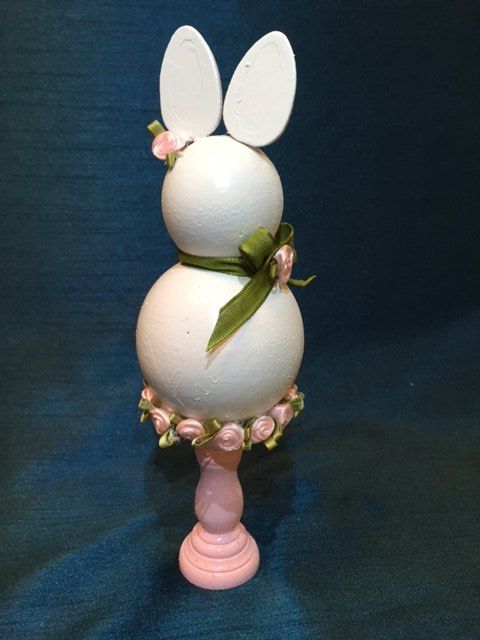 victorian chic decor easter bunny finial, crafts, easter decorations, seasonal holiday decor