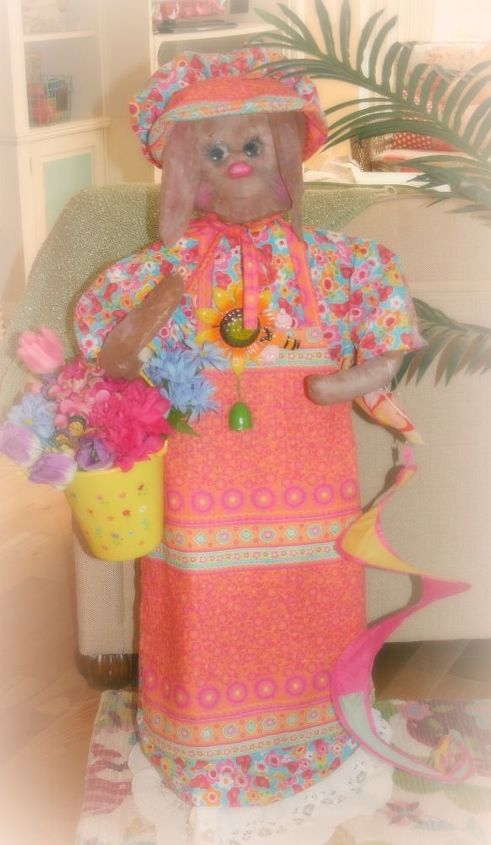 creating a garden bunny for your porch or patio, crafts, easter decorations, outdoor living, seasonal holiday decor, More details