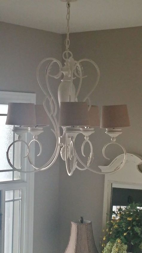 what you can do to an old light fixture with a few changes, crafts, lighting, repurposing upcycling
