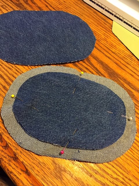 upcycled potholders made from old jeans, crafts, repurposing upcycling