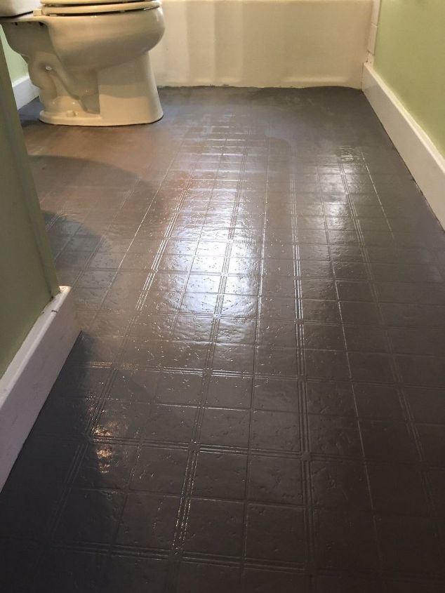 Bathroom Floor Tile Or Paint Hometalk