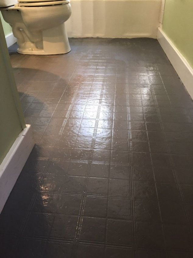 bathroom floor tile or paint