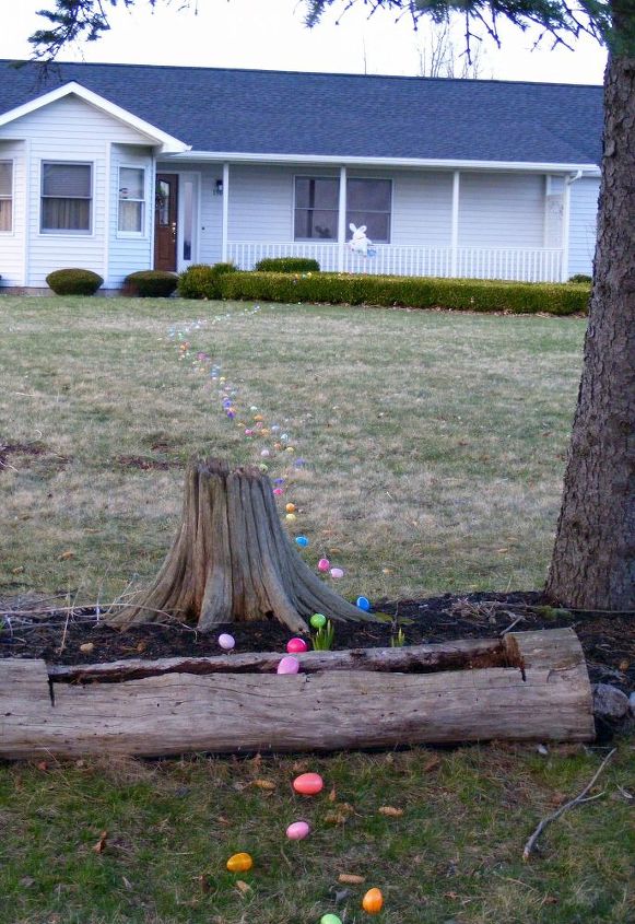 easter bunny sighting, easter decorations