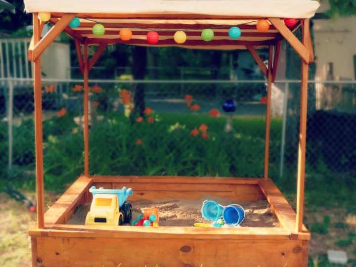 diy pottery barn inspired sandbox