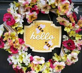 my bee s knees spring summer wreath, crafts, how to, seasonal holiday decor, wreaths