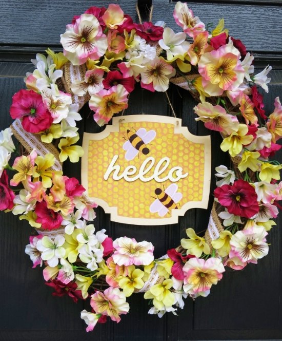 my bee s knees spring summer wreath, crafts, how to, seasonal holiday decor, wreaths